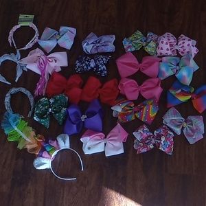 Little girl's headbands and bows.